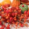 11-Inch Artificial Orange Pumpkin Picks - Set of 8 Mini Fall Berry Picks for Autumn Accents, Ideal for Floral Arrangements, Parties & Events, Home & Office Decor - Floral Home by Artificial Flowers